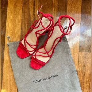 BCBGeneration Wanni Ankle Strap Red Sandals